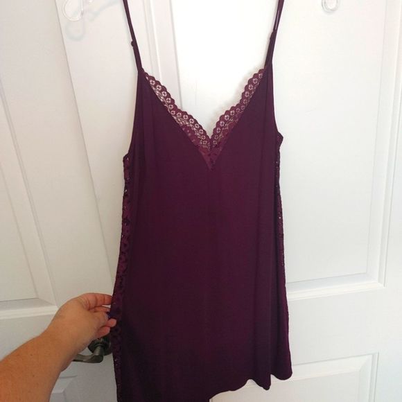 Victoria's Secret Other - Victoria Secret Wine Burgundy chemise Small